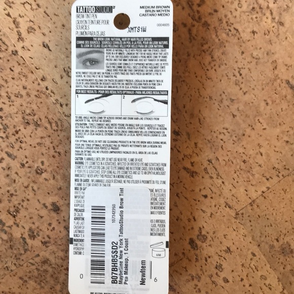 ❤️ Maybelline Tattoo Studio brow pen, medium brown - Picture 4 of 4